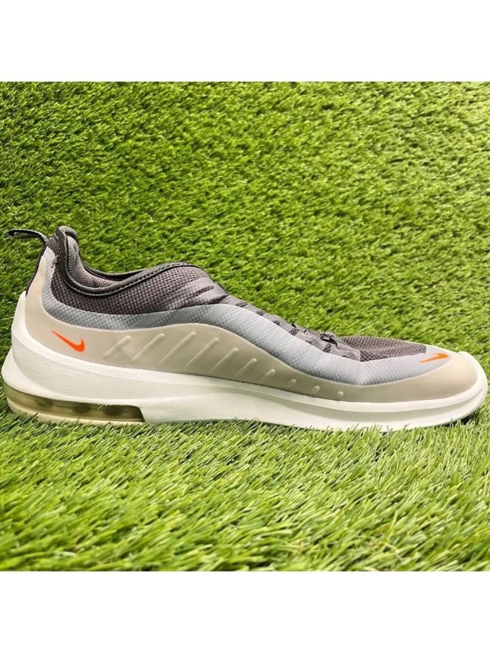 Nike Air Max Axis Mens Size 12 Gray Orange Athletic Running Shoes Sneakers